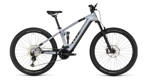 Cube stereo hybrid 120 race 750 suspensión total eléctrica mtb shimano deore/xt 12s 750 wh 29'' plata polar 2023 20 pouces / 177-186 cm