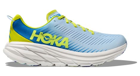 Hoka rincon 3 running shoe white blue yellow