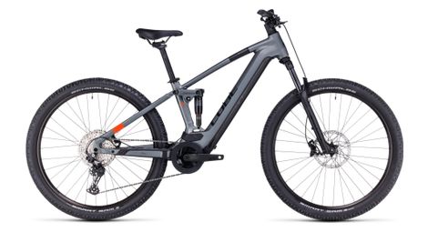 Cube stereo hybrid 120 pro 750 electric full suspension mtb shimano deore 12s 750 wh 27.5'' flash grey 2023 16 pollici / 161-170 cm