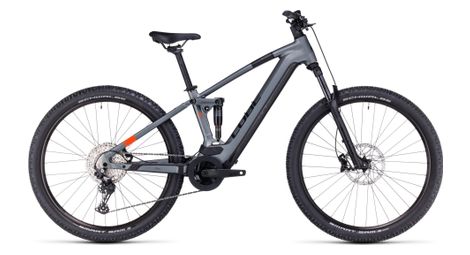 Cube stereo hybrid 120 pro 750 suspensión total eléctrica mtb shimano deore 12s 750 wh 27.5'' flash gris