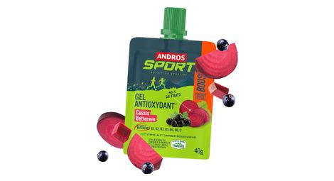 Andros sport boost antioxidant gel blackcurrant/betterave 40g