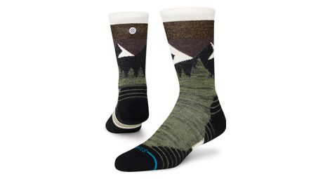 Stance performance mid wool crew khaki