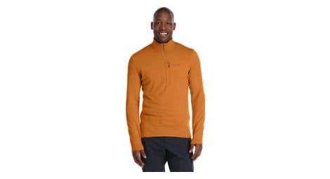 Pull polaire demi zip rab ascendor light orange
