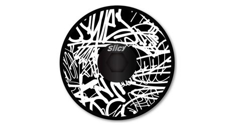 Tapa de potencia slicyfun la street blanco / negro