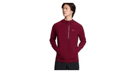 Veste coupe-vent under armour outrun the storm rouge homme