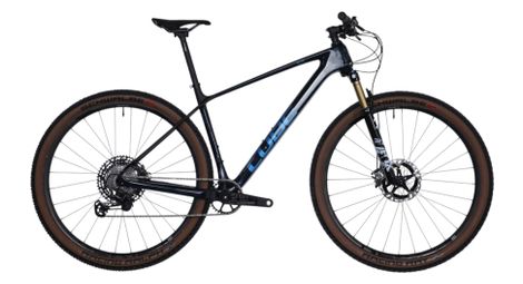 Vtt semi-rigide cube elite c:68x slt shimano xtr 12v 29 gris bleu teamline 2023 - produit reconditionné 