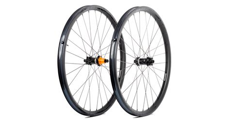 Paire de roues progress gp:01 nitro 29” noir | 15x100/12x142 mm | 6 trous | shimano microspline