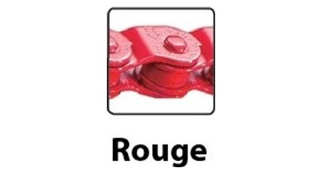 Chaine single speed 1/2  x 1/8  - 112 maillons yaban s 512 h - rouge