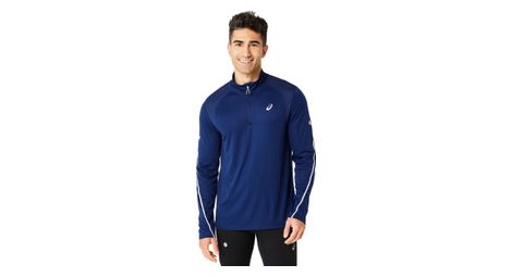 Asics road lite-show blue uomo 1/2 zip top