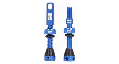 Paire de valves tubeless progress pg-719 presta 40mm bleu