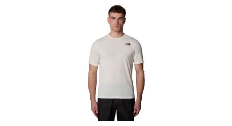 The north face foundation mountains faces men's short sleeve t-shirt white