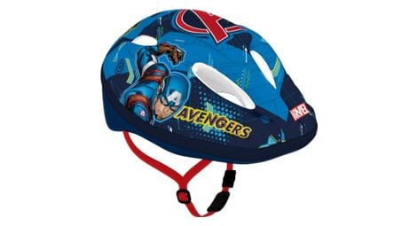 Casque velo enfant disney v2 avengers bleu avec molette reglage taille 54-58 (vendu sur carte)