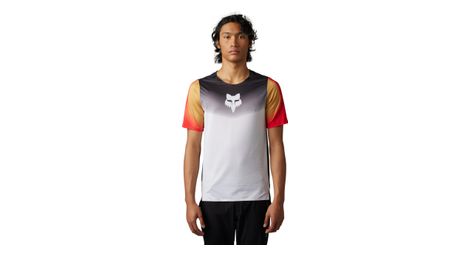 Maillot de manga corta fox flexair novah negro / blanco