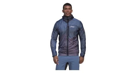 Adidas terrex agravic windweave rain jacket blue