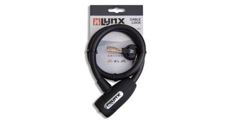 Lynx cable lock 60cm - acier trempé, auto-click, 2 clés incluses