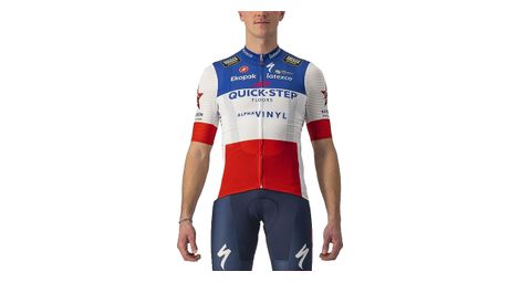 Maillot manches courtes castelli competizione quick-step coupe de france 2022