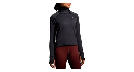 Brooks notch thermal long sleeve 2.0 donna nero top termico m