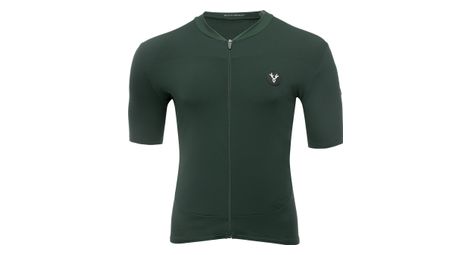 Maillot manches courtes lebram allos vert agave coupe ajustee