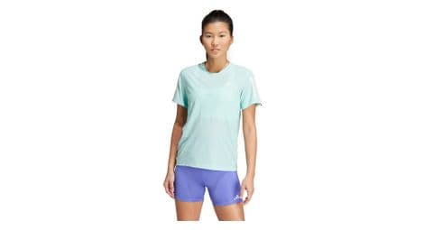 Maillot manches courtes adidas own the run bleu femme