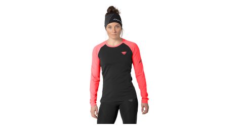 Maillot manches longues dynafit alpine pro rose/noir femme