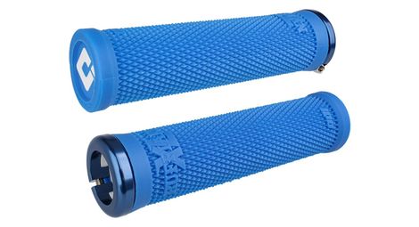 Paire de grips odi ruffian xl v2.1 135 mm bleu / blanc