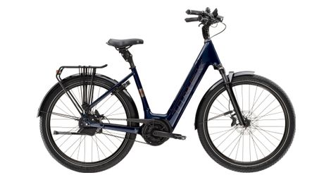 Vélo de ville électrique trek district+ 5 lowstep enviolo trekking courroie 545 wh 650b bleu foncé 2023