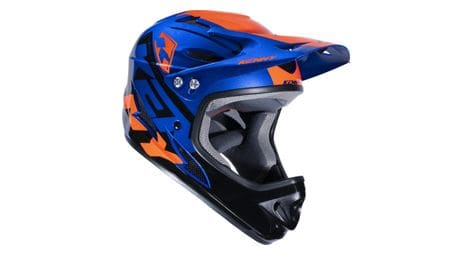 Kenny downhill fullface casco blu/arancione