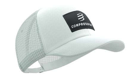 Compressport trucker 6p cap white