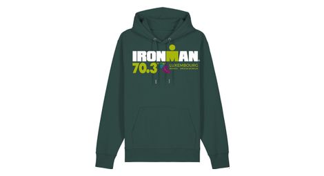 Felpa con cappuccio verde ironman 70.3 luxembourg