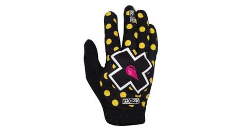Muc-off polka yellow / black mtb long gloves