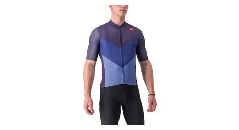 Maglia castelli endurance pro 2 a manica corta blu scuro/viola