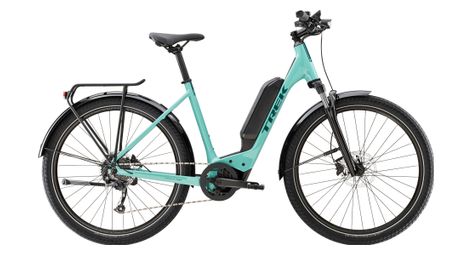 Vélo de ville électrique trek allant+ 5 lowstep shimano altus 9v 725 wh 650b vert sauge 2023