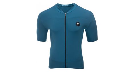 Maillot manches courtes lebram allos bleu pelforth coupe ajustee