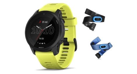 Montre de sport garmin forerunner 945 lte pack triathlon jaune