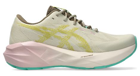 Zapatillas de running Asics Novablast 5 TR beige/rosa/verde para mujer