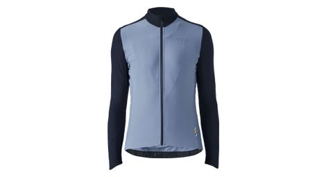 Void yoke zip long sleeve jersey grijs