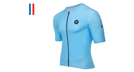 Maillot manches courtes lebram allos bleu ciel coupe ajustée