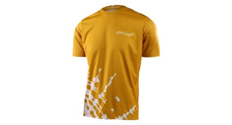 Maillot de manga corta troy lee designs flowline amarillo