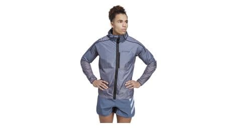 Veste impermeable adidas terrex agravic windweave gris
