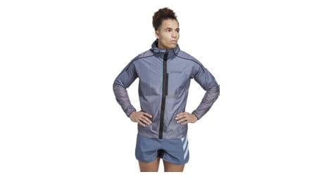 Chaqueta impermeable adidas terrex agravic windweave gris