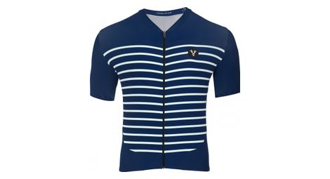 Maillot manches courtes lebram ventoux marine coupe ajustee