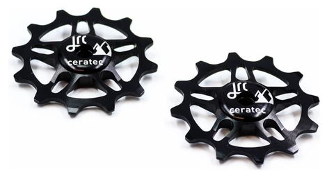 Paire de Galets JRC Components Jockey 12T pour SRAM Force / Red AXS Noir