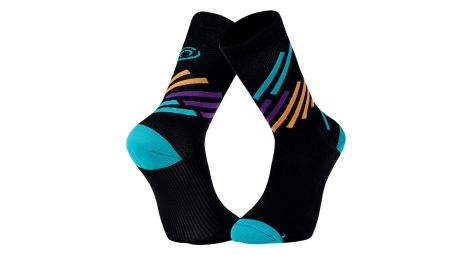 BV Sport Light Run Calzini ''Miami'' Nero/Turchese