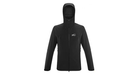 Veste coupe-vent softshell millet k absolute shield noir homme