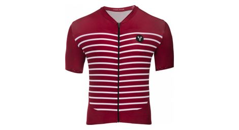 Maillot manches courtes lebram ventoux bordeaux coupe ajustee