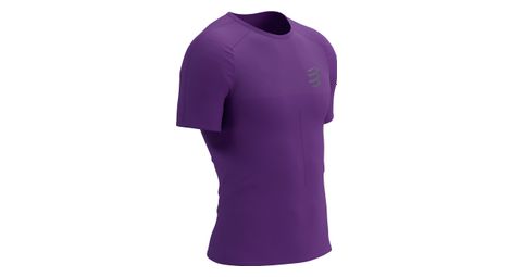 Maillot manches courtes compressport performance violet