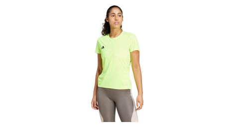 Maillot de manga corta adidas adizero amarillo para mujer