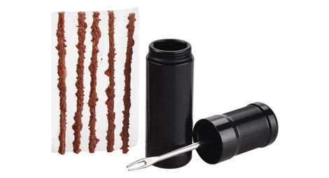 Kit de réparation crevaison tubeless vélo – outil d’insertion + 5 mèches