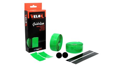 Ruban de guidon Velox gloss perfore vert brillant