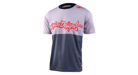 Maillot de manga corta troy lee designs flowline gris/gris oscuro